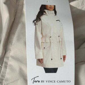 NEW Two by Vince Camuto Ladies Rain Jacket Coat Women's Size S Full Zip